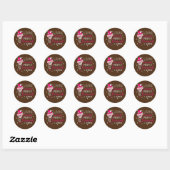 Sticker Rond Funny Baking Cookies citation Cuisine Cool Baking (Feuille)