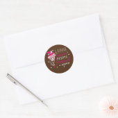 Sticker Rond Funny Baking Cookies citation Cuisine Cool Baking (Enveloppe)