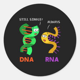 Sticker Rond Funny Biologie Pun Biologiste Professeur Professeu