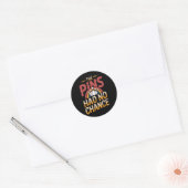 Sticker Rond Funny Bowling 2 (Enveloppe)