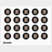 Sticker Rond Funny Bowling 4 (Feuille)