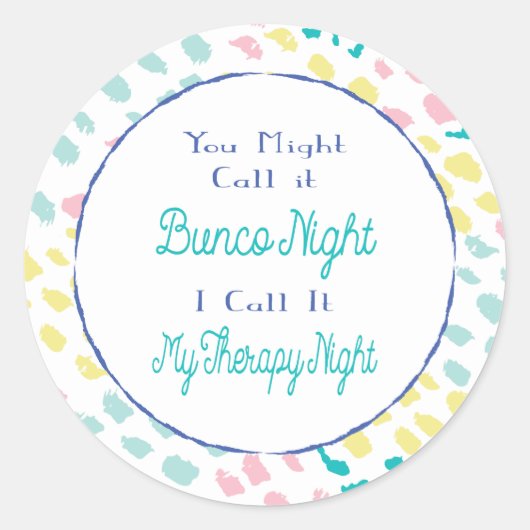 Sticker Rond Funny Bunco (Devant)
