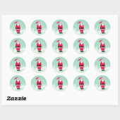 Sticker Rond Funny Cartoon (Feuille)