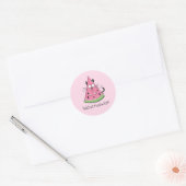 Sticker Rond Funny Chat Watermelon mignon Kids (Enveloppe)