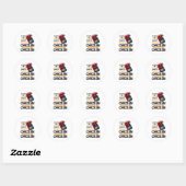 Sticker Rond Funny Chicken Farm Animal Always Be Yourself Unles (Feuille)