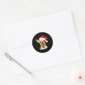 Sticker Rond Funny Chihuahua Christmas Shirt For Dog Lovers Wom (Enveloppe)