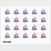 Sticker Rond Funny choose (Feuille)
