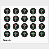 Sticker Rond Funny Christmas Family I'm The Sarcastic Elf  (Feuille)