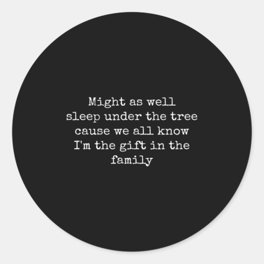 Sticker Rond Funny Christmas Shirts Men Women Kids Tee Christma (Devant)