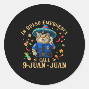 Sticker Rond Funny Cinco De Mayo Paramedic Tacos Amoureux des c