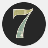 Sticker Rond Funny Clic 67 Six Seven Meme Matching Couple Chris (Devant)