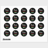 Sticker Rond Funny Dear Santa Quote 2020 Christmas I Blame 2020 (Feuille)