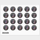 Sticker Rond Funny Disque Golf Ultimate Frisbee Lover (Feuille)