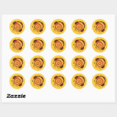 Sticker Rond Funny_Doughnut (Feuille)