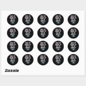 Sticker Rond Funny Drone Art For Men Women Boys Drone Racing Dr (Feuille)