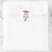 Sticker Rond Funny feliz navidad (Sac)