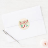Sticker Rond Funny feliz navidad (Enveloppe)