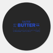 Sticker Rond Funny Foodie Baker Baking Salted Butter (Devant)