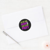 Sticker Rond Funny Golf Merch - Oh Mon Dieu Becky (Enveloppe)