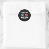 Sticker Rond Funny Gulf Of Usa Red White And Blue Sungles  (Sac)