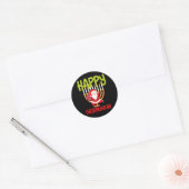 Sticker Rond Funny Happy Chrismukkah Witty juive Hanoukka (Enveloppe)
