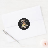 Sticker Rond Funny Happy Groundhog Day 2025 (Enveloppe)