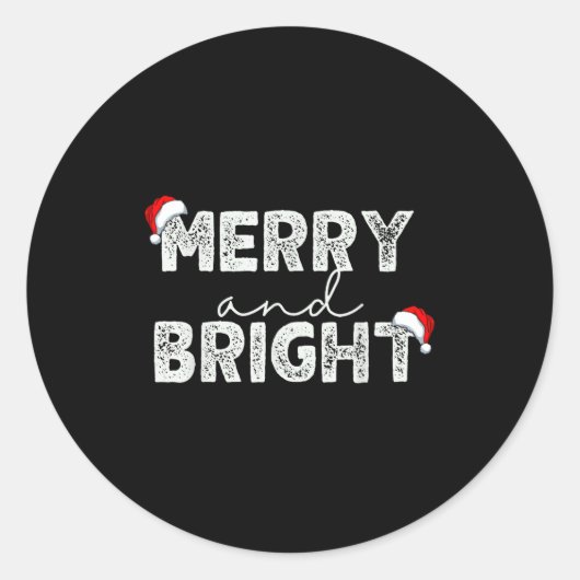 Sticker Rond Funny I'm Trying To Feel Merry And Bright Couples (Devant)
