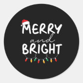 Sticker Rond Funny I'm Trying To Feel Merry Xmas Bright Matchin (Devant)