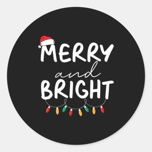 Sticker Rond Funny I'm Trying To Feel Merry Xmas Bright Matchin (Devant)