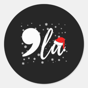 Sticker Rond Funny Kamala Harris 2024 Comma La Christmas Pour m