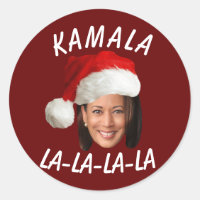 Funny Kamala Harris Face Santa Hat Noël