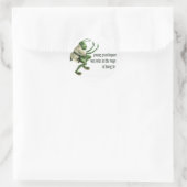 Sticker Rond Funny Kung Fu Grasshopper (Sac)