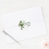 Sticker Rond Funny Kung Fu Grasshopper (Enveloppe)