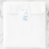 Sticker Rond Funny Little Hello (Sac)