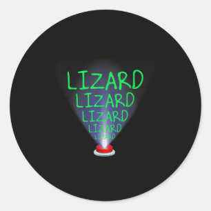 Sticker Rond Funny Lizard Trending Meme