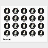 Sticker Rond Funny MA Certified Médicale Assistant Llama (Feuille)