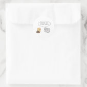 Sticker Rond Funny Marshmallow Funny Camping Smores Hommes Femm (Sac)
