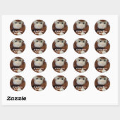 Sticker Rond Funny Monkey Business (Feuille)