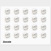 Sticker Rond  Funny Mood Cat Aesthet (Feuille)
