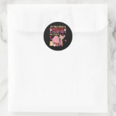 Sticker Rond Funny Mouse Valentines Jour Cookie Aimer Candy Coe (Sac)