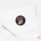 Sticker Rond Funny Mouse Valentines Jour Cookie Aimer Candy Coe (Enveloppe)