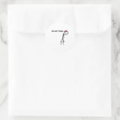 Sticker Rond Funny No Golf Today Golf Srt For Golf Lovers Girls (Sac)