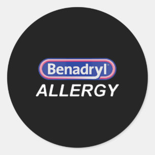 Sticker Rond Funny Nurse Pharmacie Costume d'Halloween Benadryl