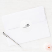 Sticker Rond Funny Old Man Saying Gag Dad Grandpa Husband Fathe (Enveloppe)