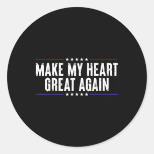 Sticker Rond Funny Open Heart Chirurgie Récupération-Faire Mon