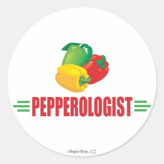 Sticker Rond Funny Peppers (Devant)