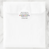 Sticker Rond Funny Phlebotomy Technicien génial PBT (Sac)