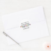 Sticker Rond Funny Phlebotomy Technicien génial PBT (Enveloppe)
