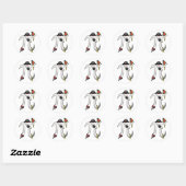 Sticker Rond Funny Pi rate Pi Day Humour (Feuille)
