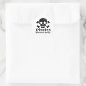 Sticker Rond Funny Pirate (Sac)